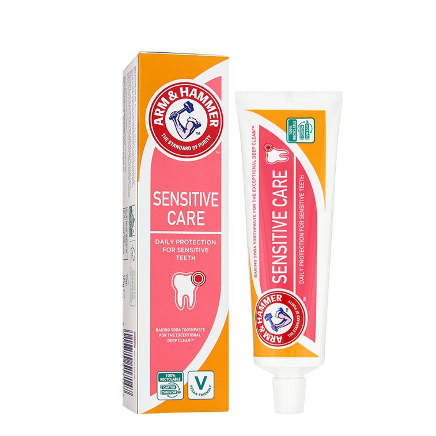 معجون أسنان "آرم آند هامر" (Arm & Hammer) للحماية اليومية والعناية بالأسنان الحساسة - 125 جم