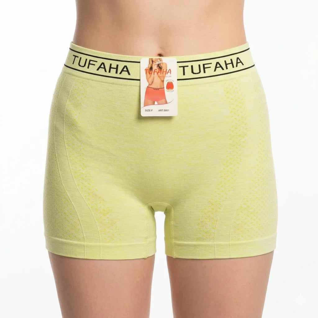 Tufaha Women's Seamless Sports Shorts - 8801#