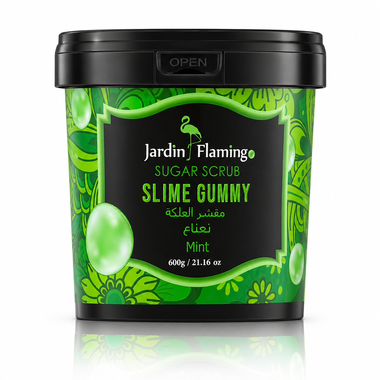 Jardin Flamingo Sugar Scrub Slime Gummy Mint - 600g