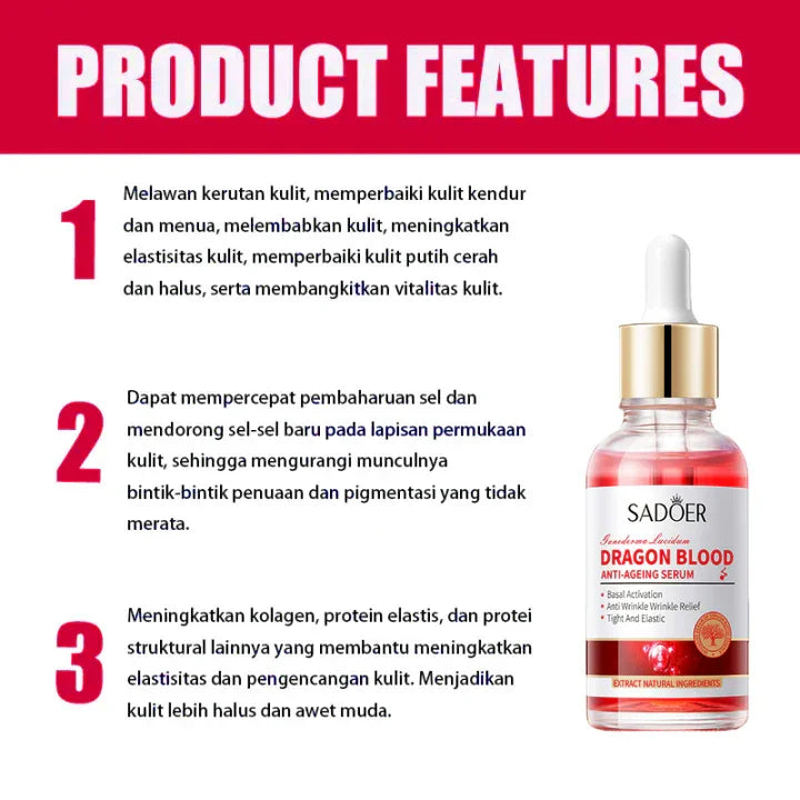 Sadoer Dragon Blood Anti-Aging Serum - 30ml