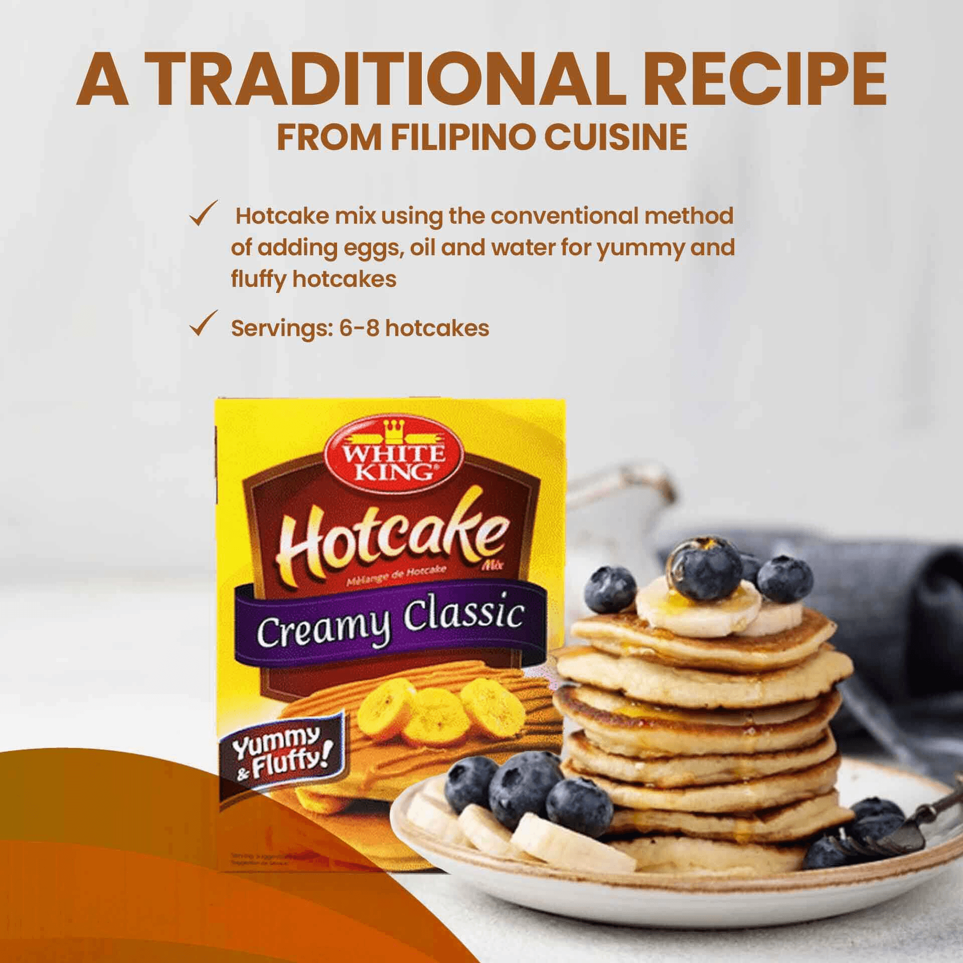 White King Creamy Classic Hotcake Mix - 400g