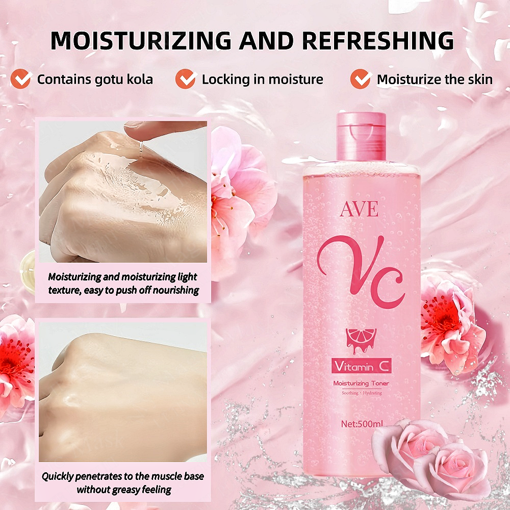 AVE Moisturizing Vitamin C Toner - 500ml (Pink)