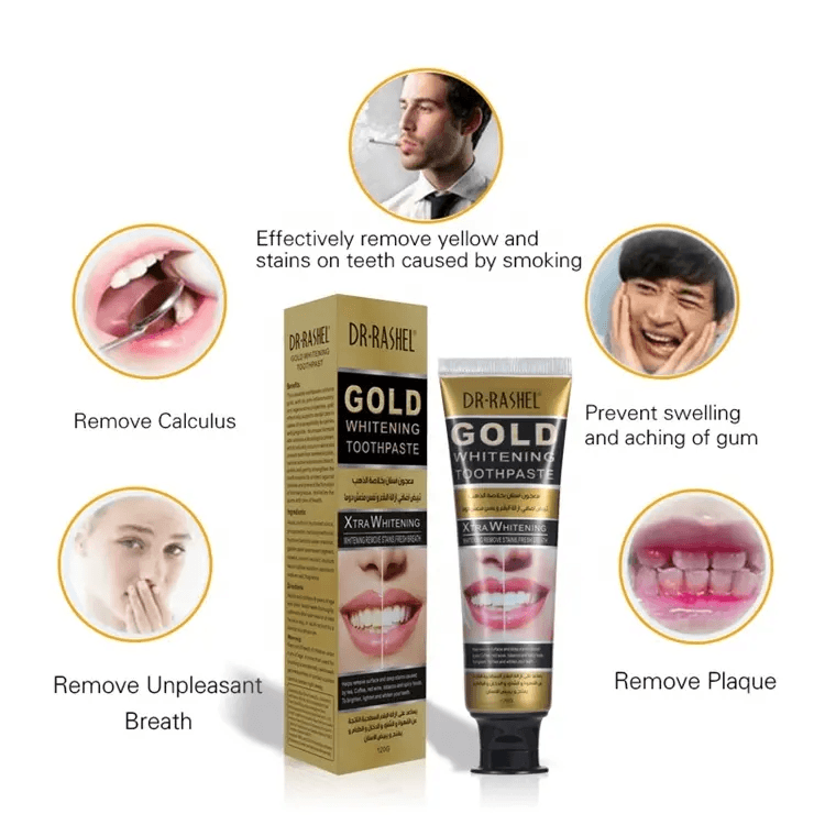 Dr.Rashel Gold Brightening Toothpaste - 120g