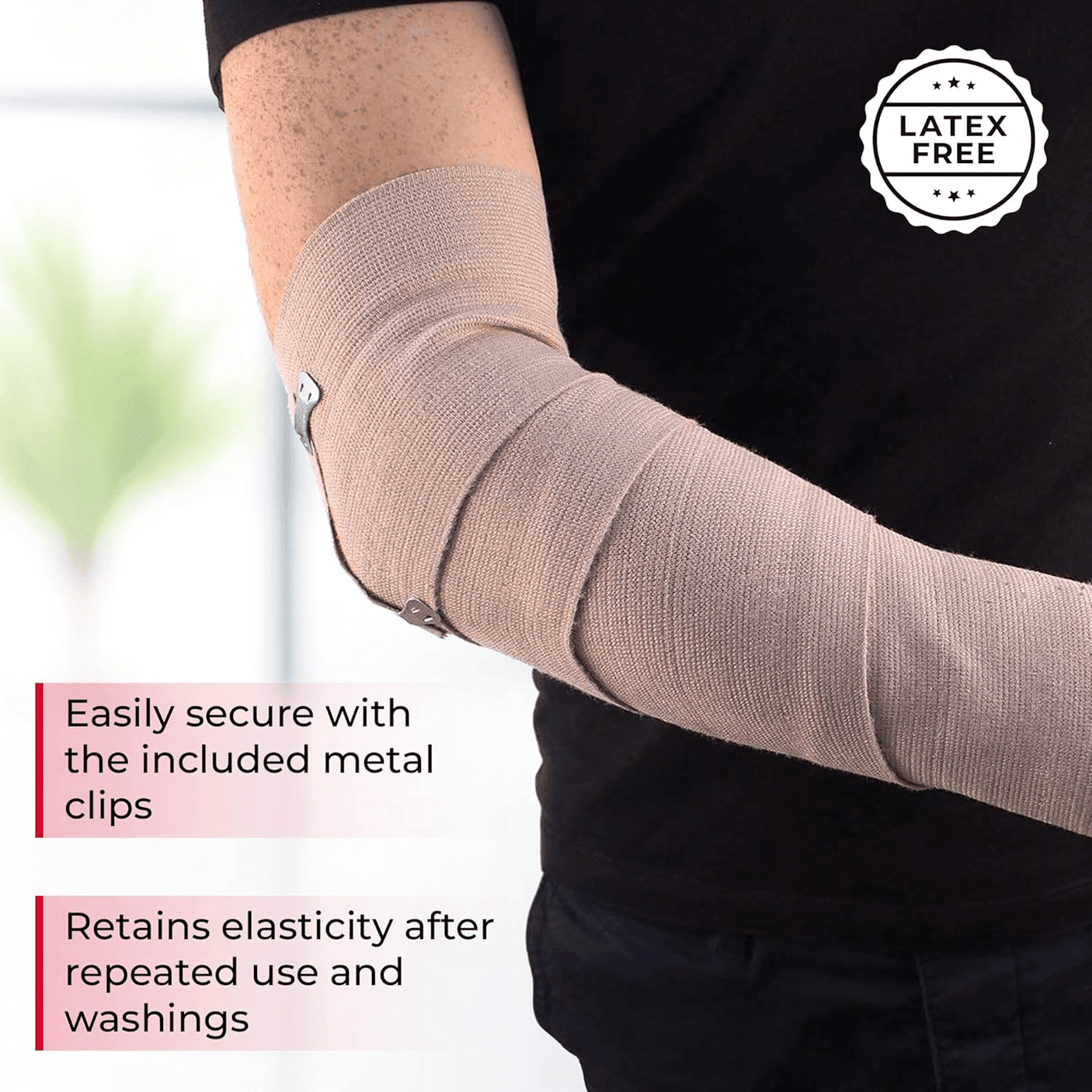 Elastic Bandage With Clips - 7.5CM × 4.5M