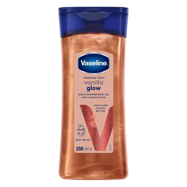 Vaseline Vanilla Glow Sunlit Shimmer Body Gel Oil - 200ml