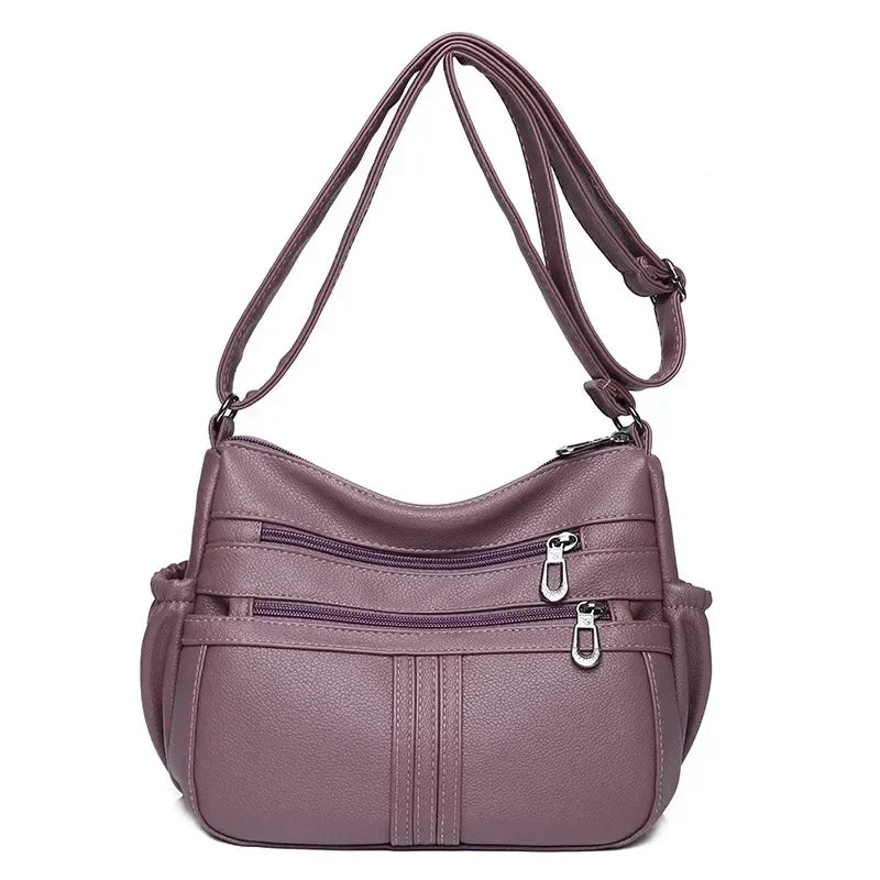 Vintage Lightweight Crossbody Bag - 8601-1