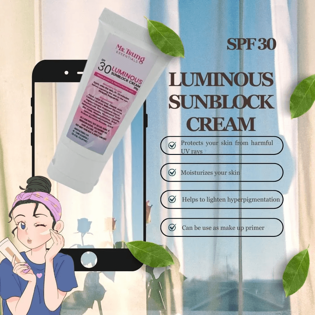 Ms. Tsung Essentials Luminous Sunblock SPF 30 - 30g