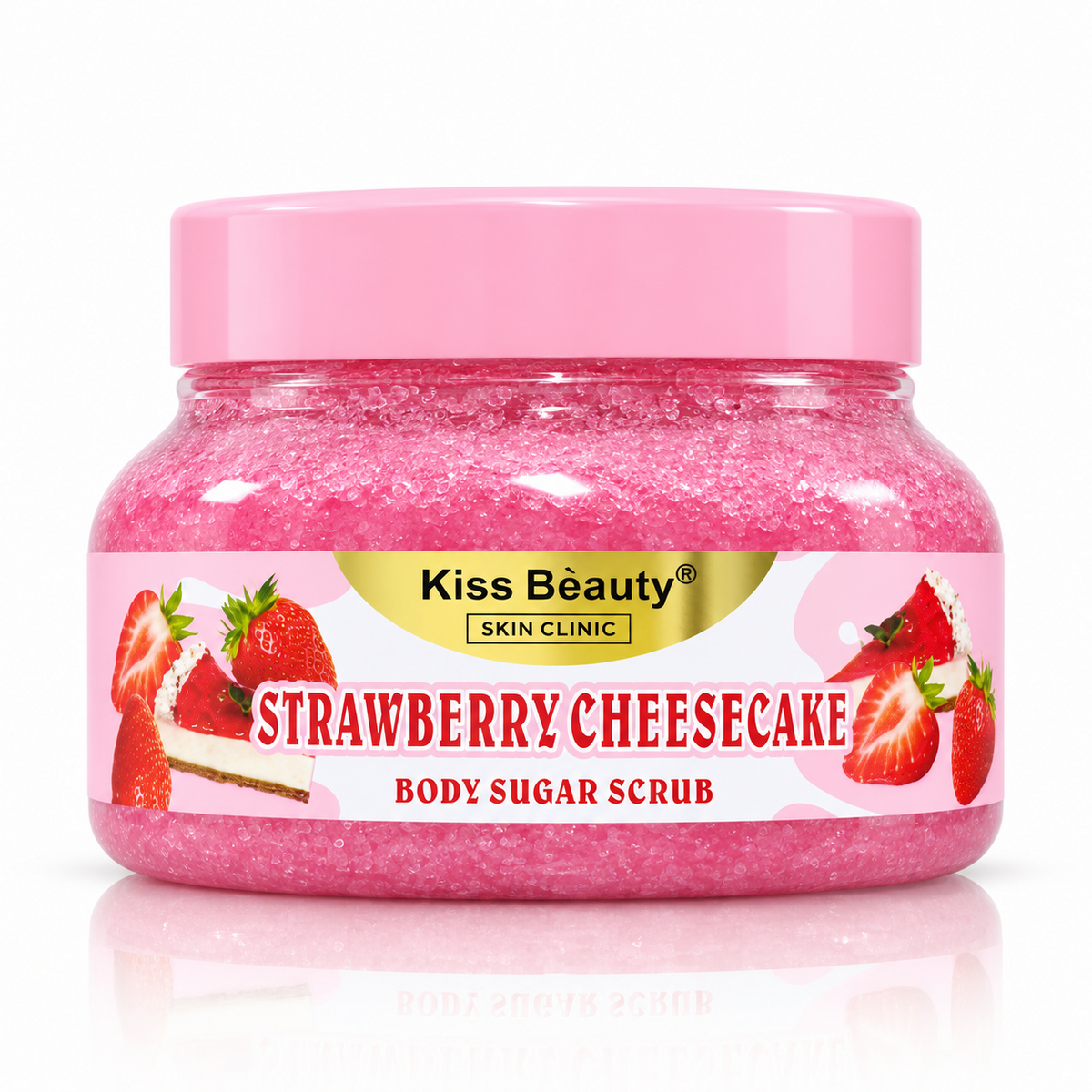 Kiss Beauty Strawberry Cheesecake Body Sugar Scrub - 250ml