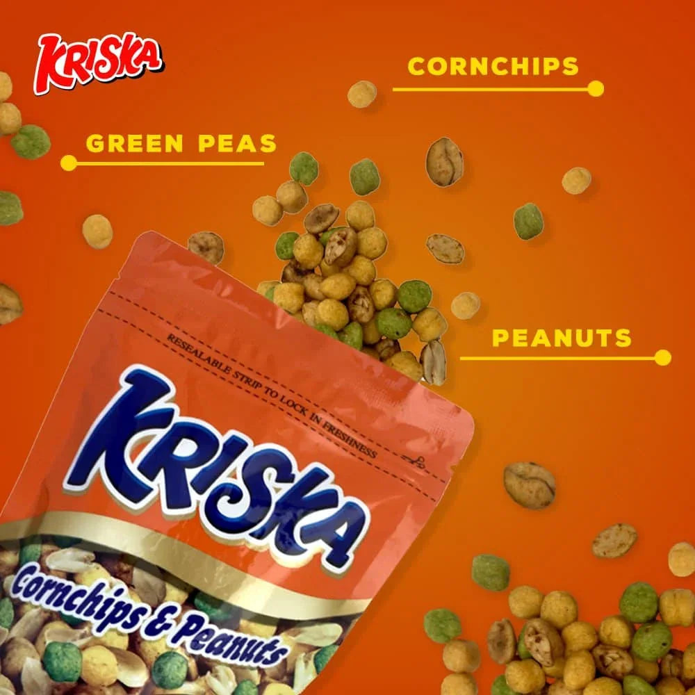 Kriska Cornchips & Peanuts Grilled Beef Flavor - 150g
