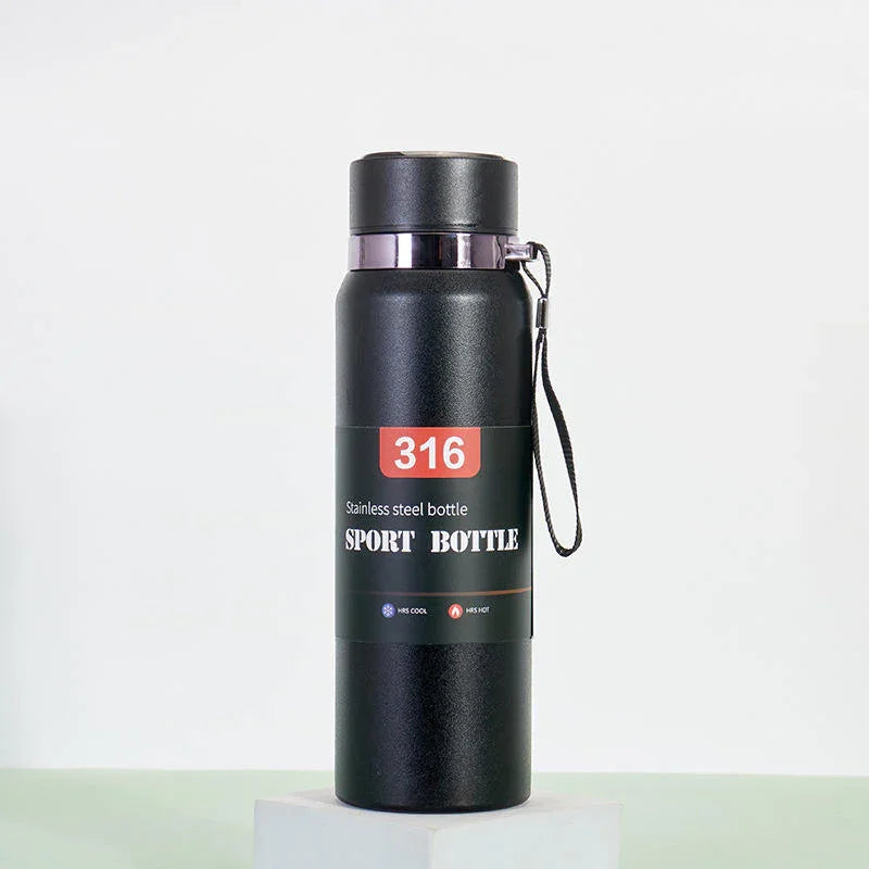 Stainless Steel Vacuum Insulated Sport Bottle With LED Display - 800ml