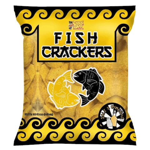 Chick Boy Fish Cracker Hot & Spicy + Salt & Vinegar - 2 × 100g (Offer)