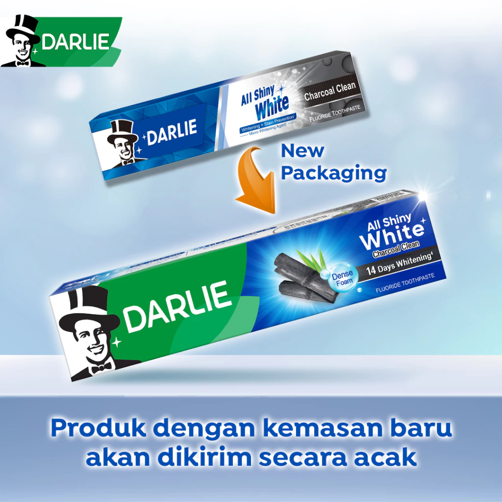 Darlie All Shiny White Charcoal Clean Toothpaste - 140g