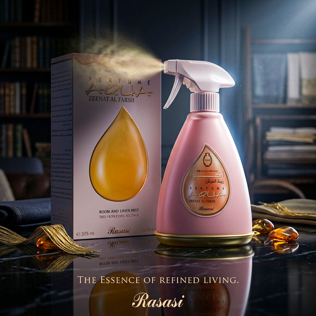Rasasi Aqua Zeenat Al Farsh Room & Linen Mist Spray - 375ml