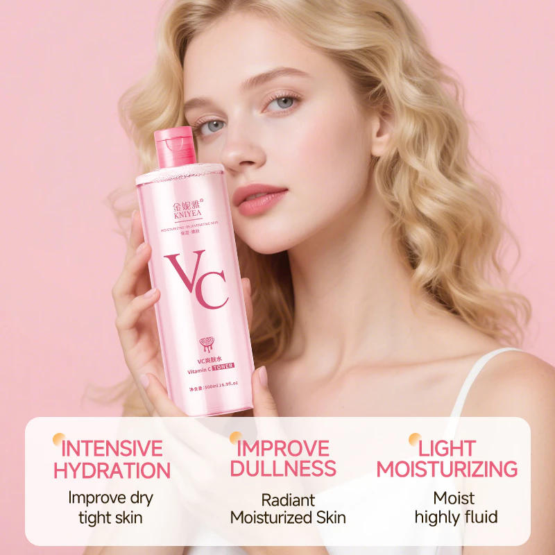 KNIYEA Moisturizing Vitamin C Toner - 500ml (Pink)