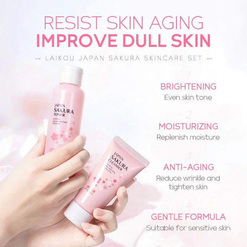 Laikou Japan Sakura Skin Care 5Pcs Set