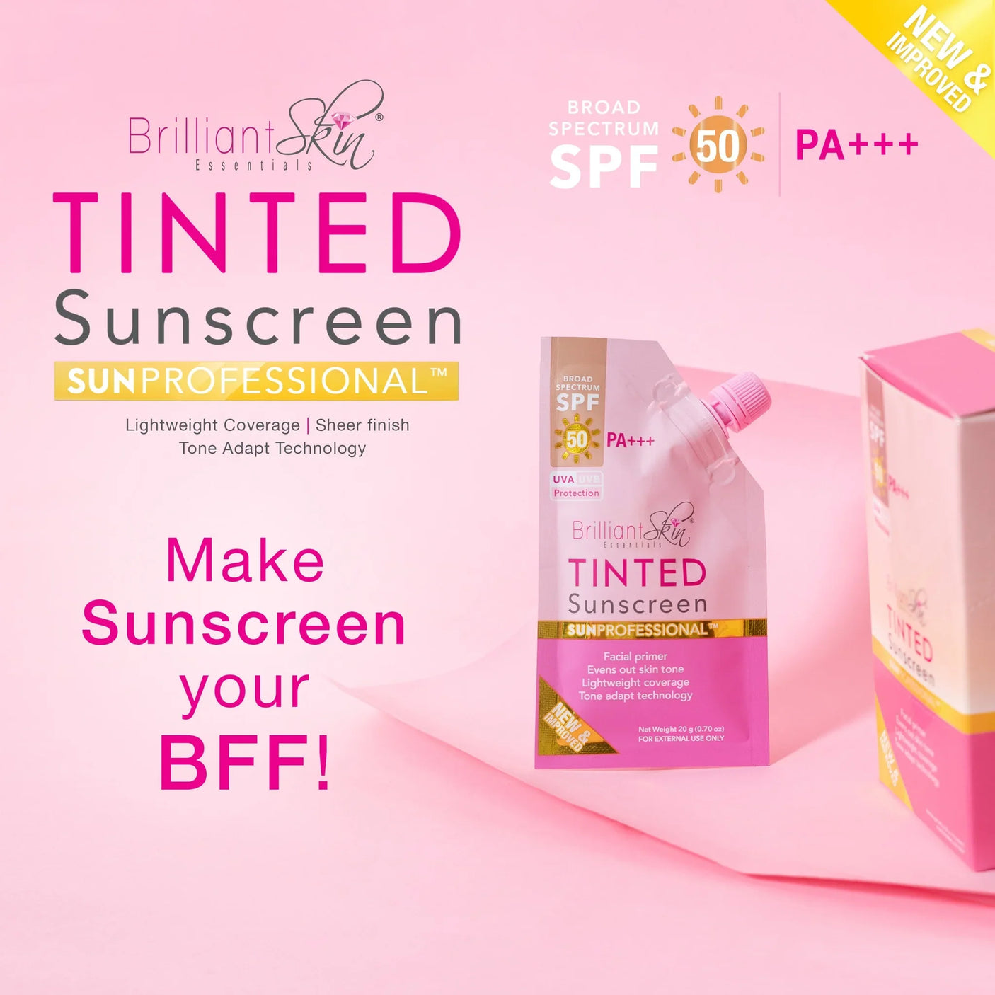Brilliant Skin Tinted Sunscreen SPF50 PA++++ - 20g