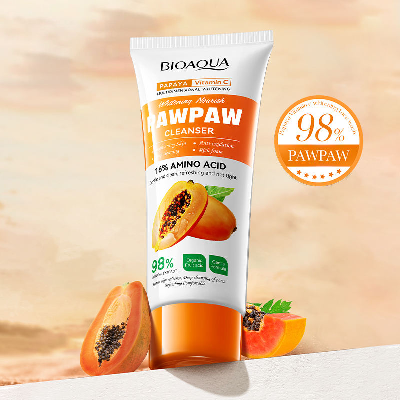 BIOAQUA Papaya Vitamin C Facial Cleanser - 100g