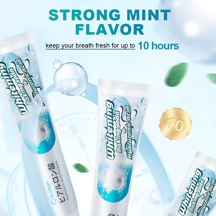 Scoban Teeth Brightening Toothpaste With Baking Soda - 200g