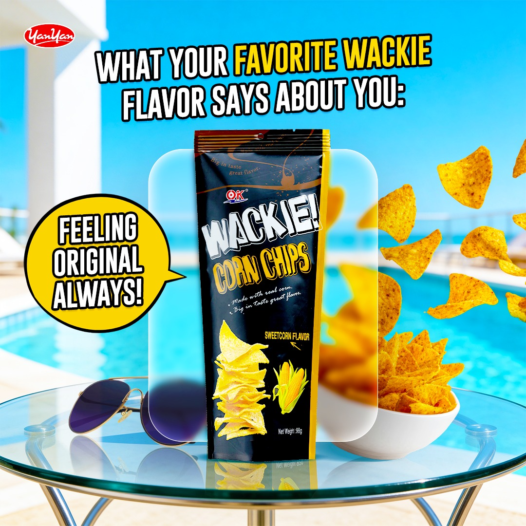 OK Wackie Corn Chips Sweetcorn Flavor - 98g