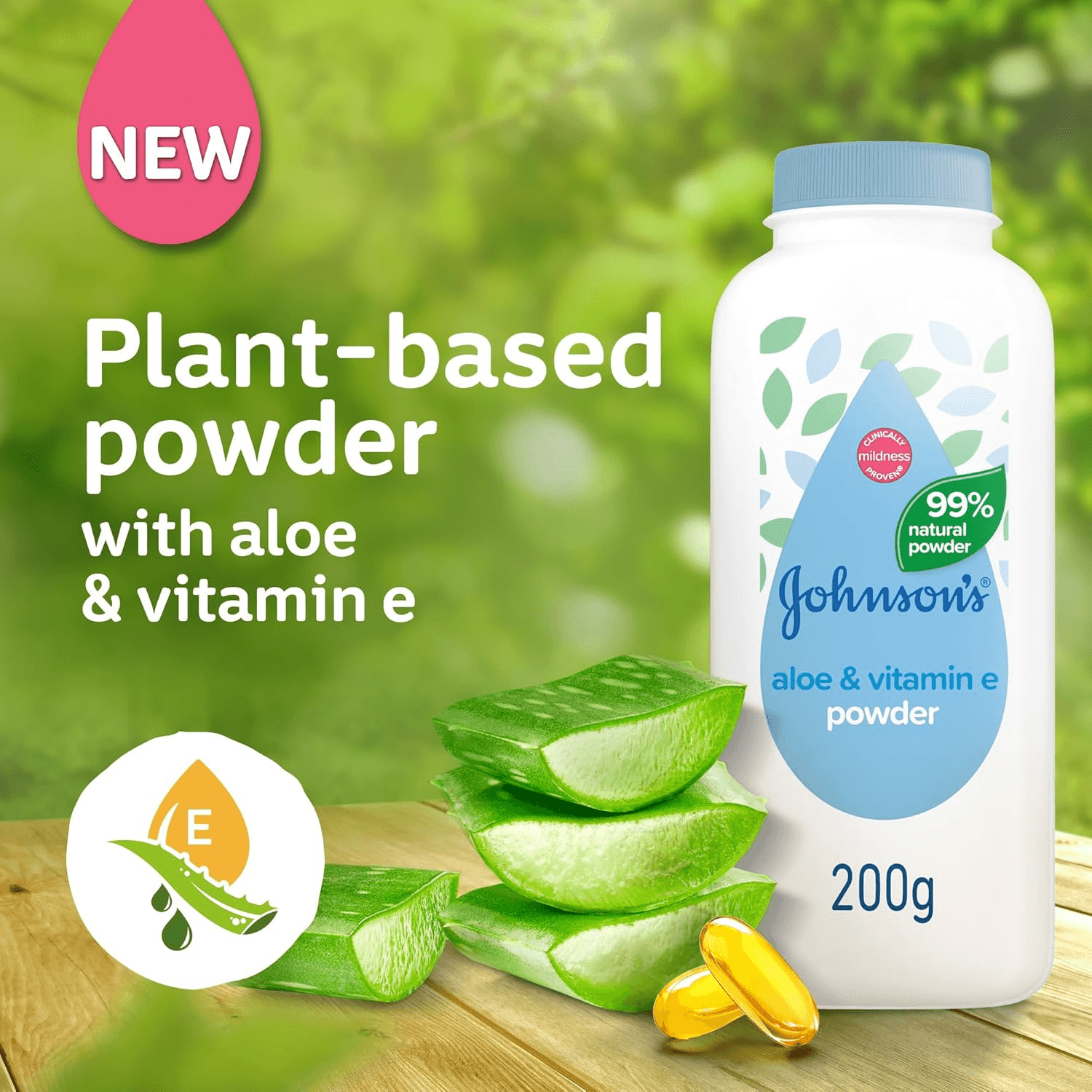 Johnson's Baby Powder Aloe & Vitamin E - 200g