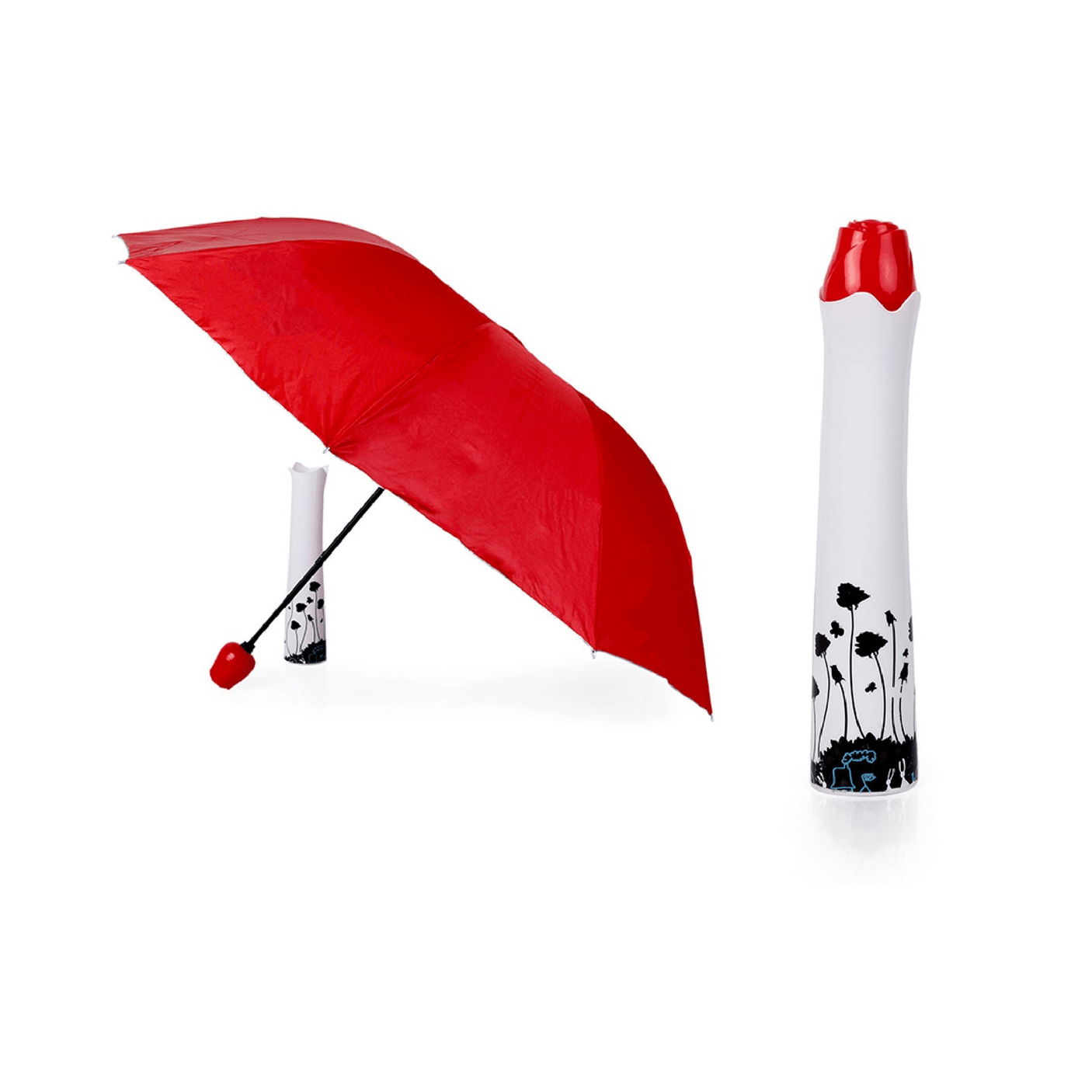 Stylish Rose Shaped Bottle Umbrella