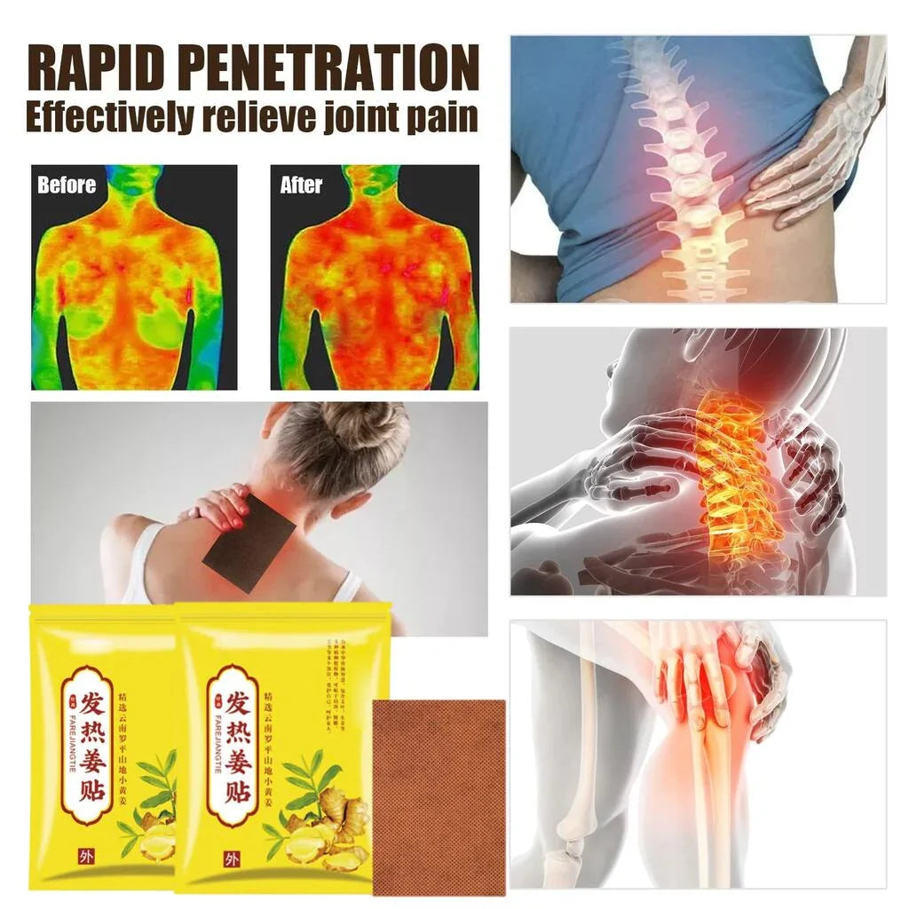 FAREJIANGTIE Pain Relief Ginger Patches