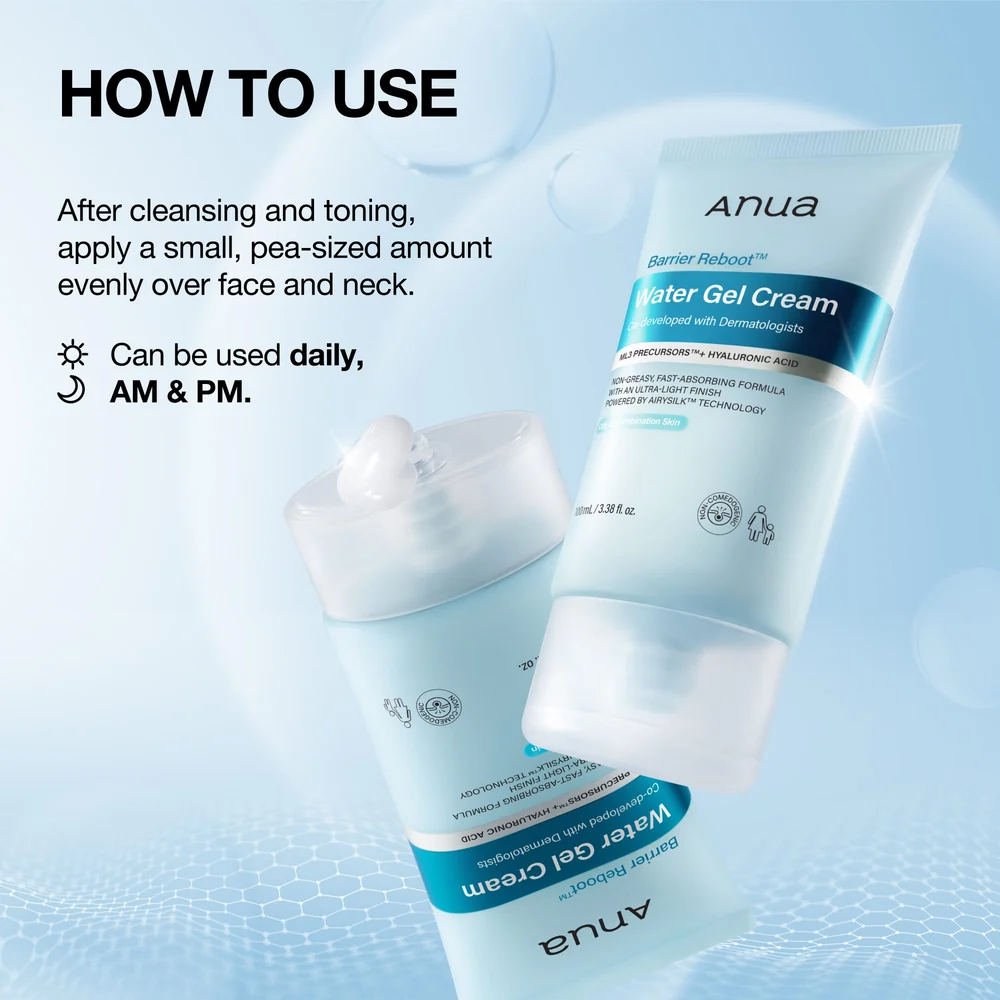 Anua Barrier Reboot Water Gel Cream - 100ml