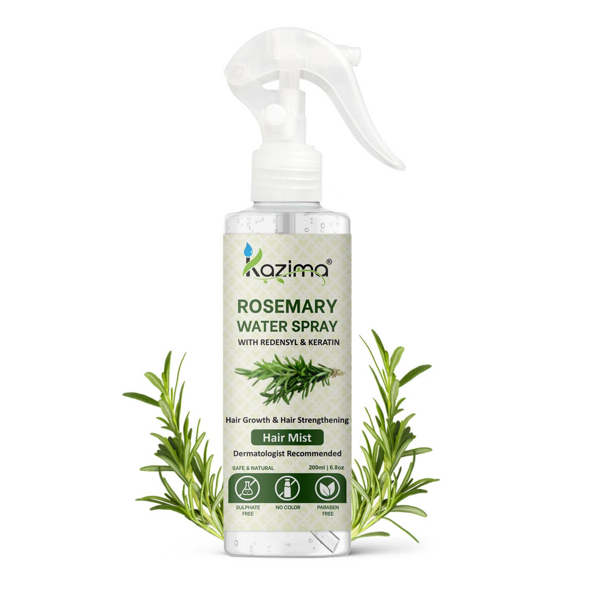 Kazima Rosemary Water Spray Hair Mist - 200ml