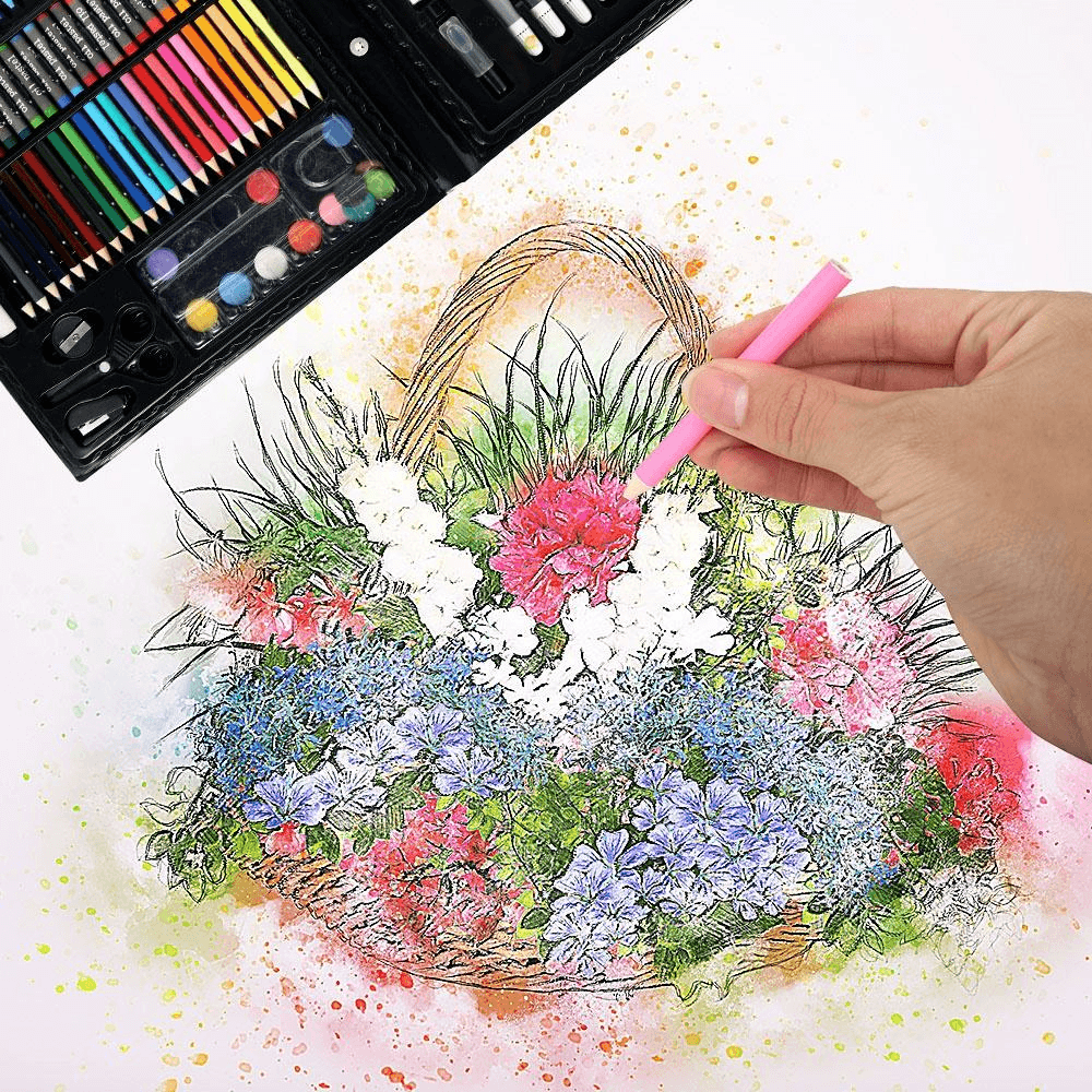 Portable Kids Drawing Art Set 150Pcs