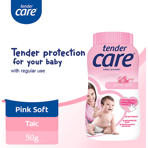 Tender Care Pink Soft Baby Powder - 50g