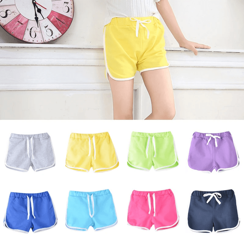 Kids 3-13Yrs Unisex Sweat Shorts 3 Pcs Assorted - 8659#