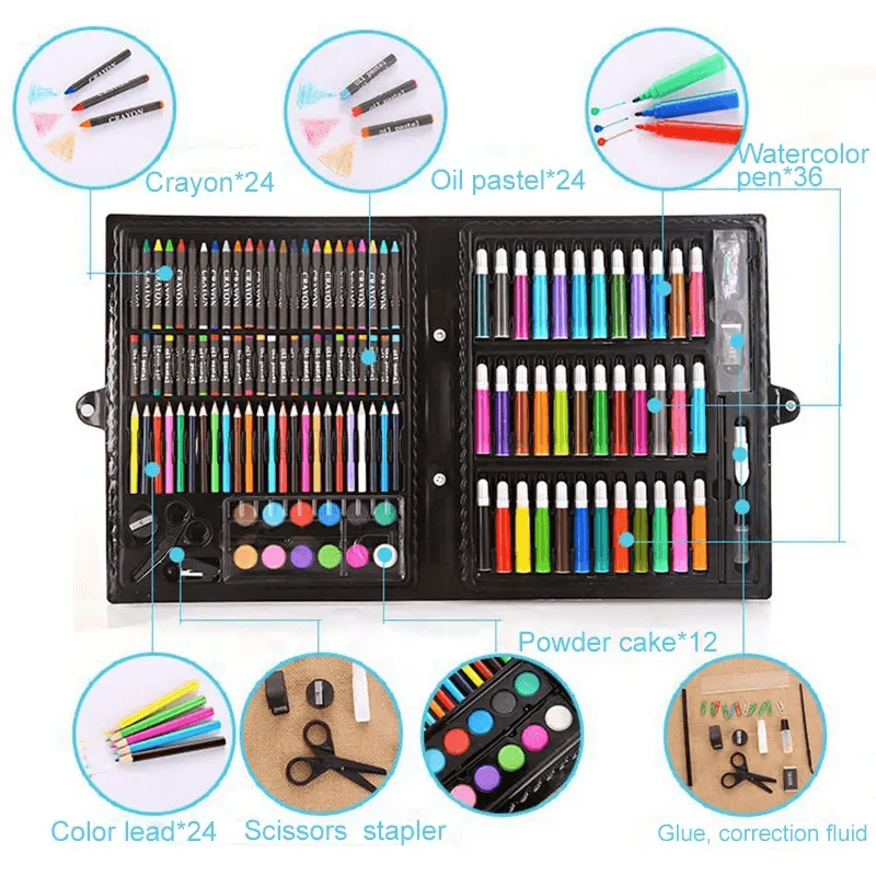 Portable Kids Drawing Art Set 150Pcs