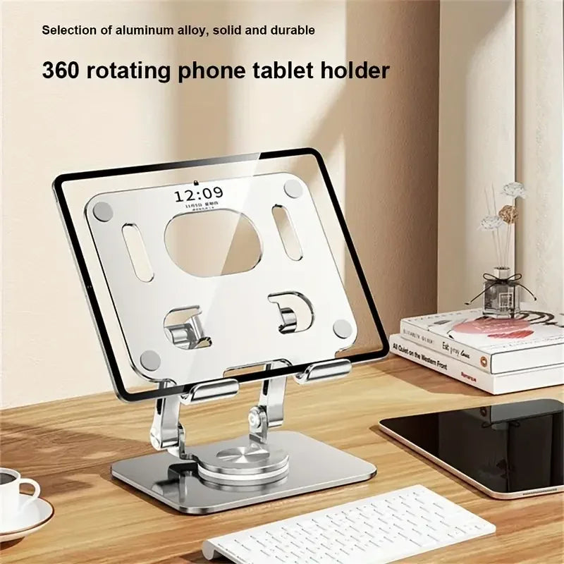 حامل كمبيوتر لوحي معدني قابل للطي بزاوية 360 درجة - N02