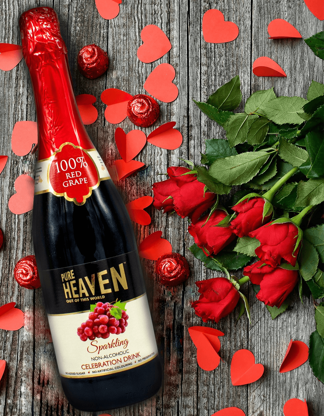 Pure Heaven Red Grape Non-Alcoholic Celebration Drink - 750ml