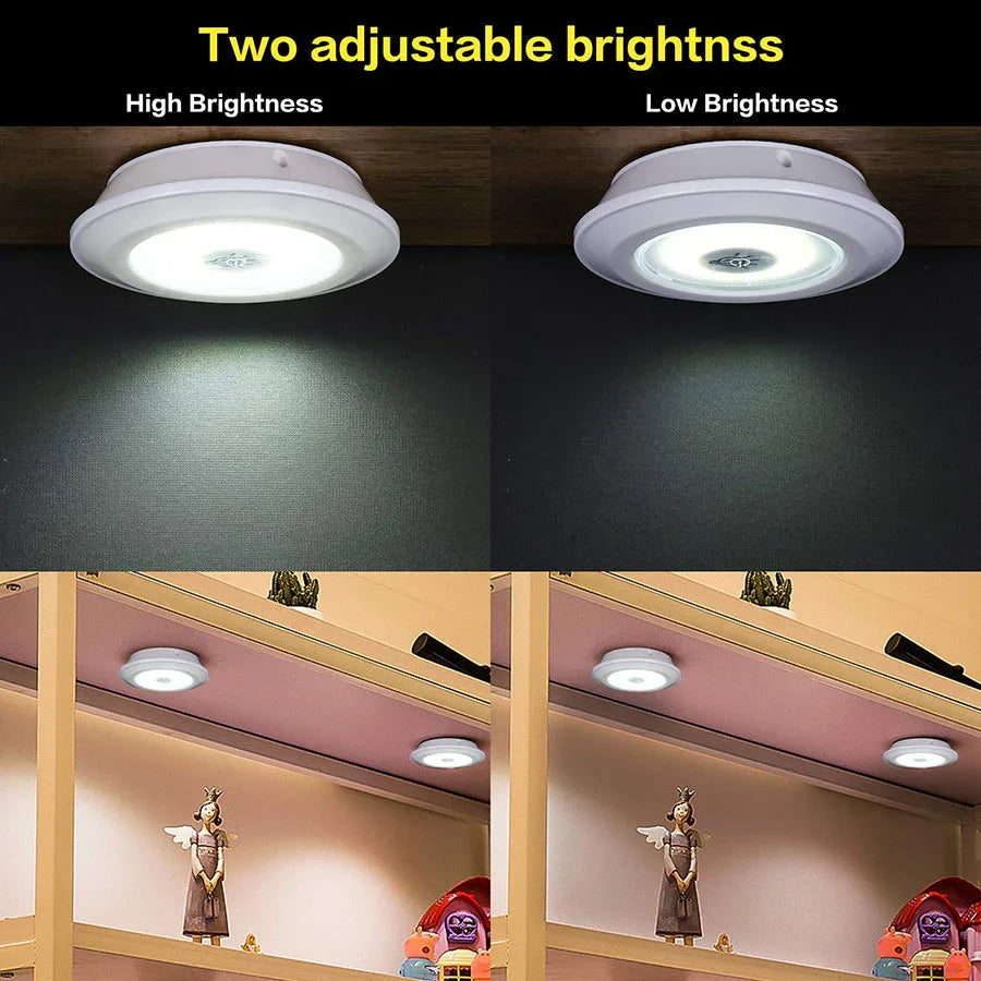 مصباح LED مثبت على الحائط مع جهاز تحكم عن بعد (مجموعة من 3 قطع)