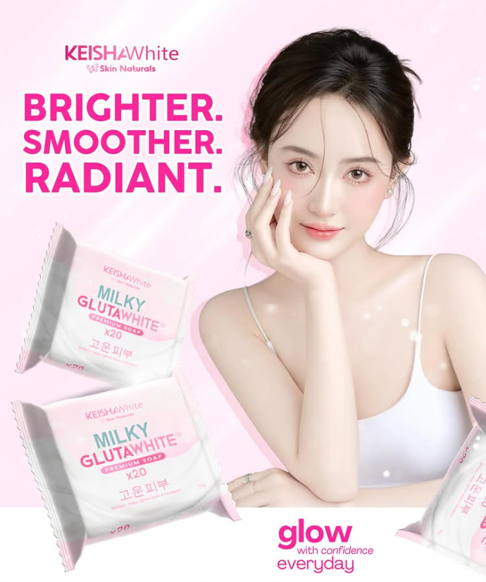 Keisha White Milky Gluta White Premium Soap X20-70g
