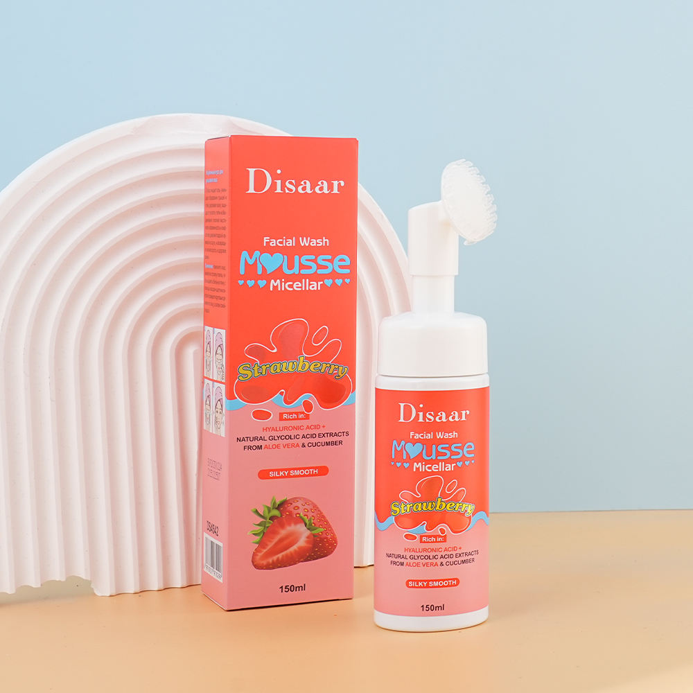Disaar Strawberry Micellar Facial Wash Mousse - 150ml