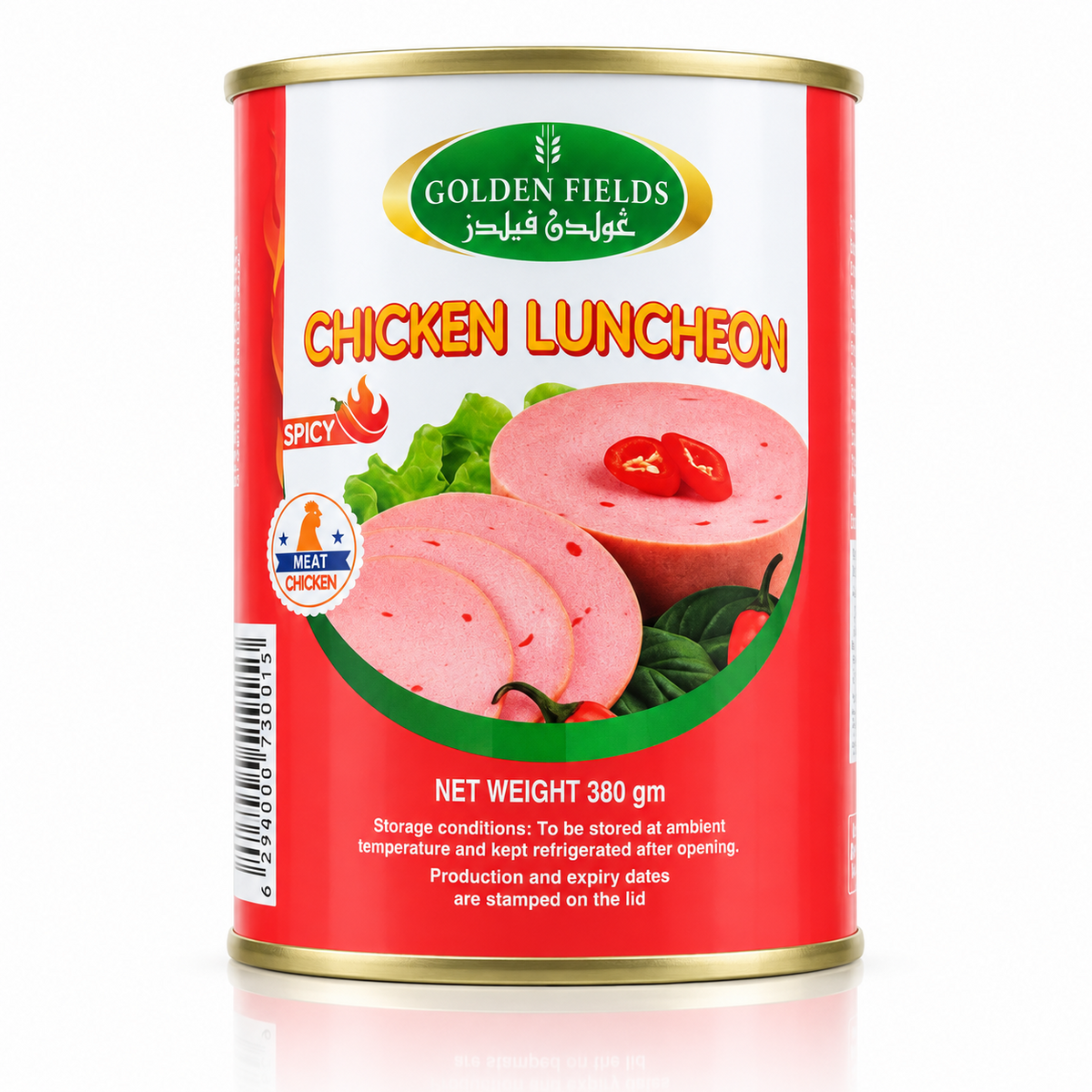Golden Fields Chicken Luncheon Spicy - 380g