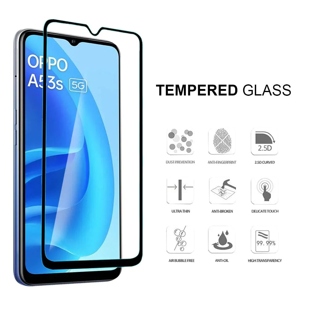 زجاج Oppo A53S 5G 2.5D المقسى 2.5D