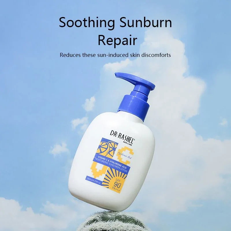 Dr.Rashel Vitamin C & Hyaluronic Acid Sunscreen Lotion SPF 90+ - 180ml
