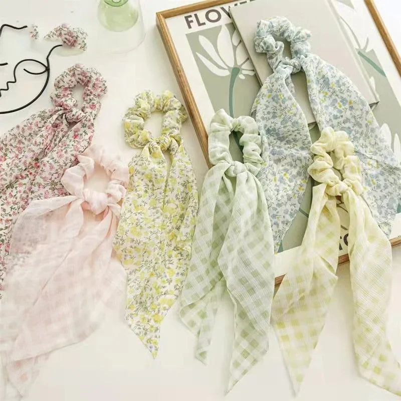 Korean Style Hair Scrunchie Scarf