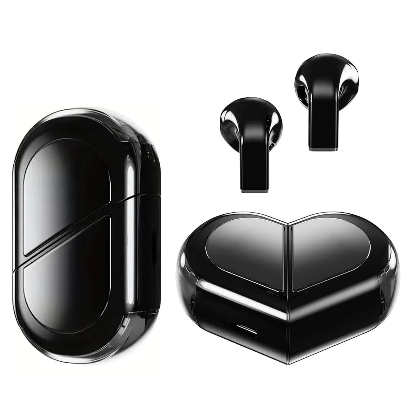 Love Heart Design Wireless Earbuds - 01