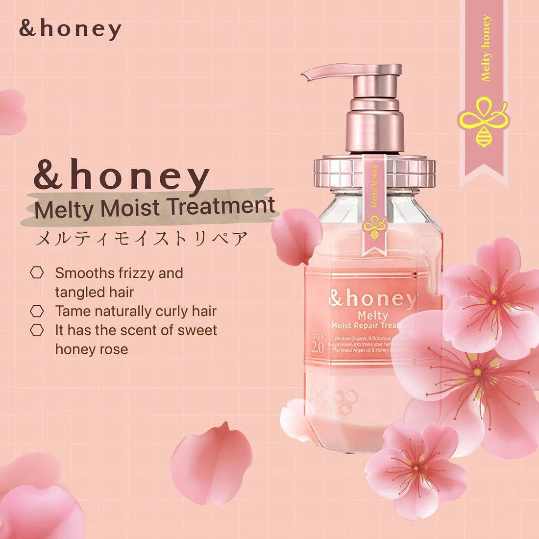 ViCREA & Honey Melty Moist Repair Treatment Step 2.0 (Japan) - 440ml