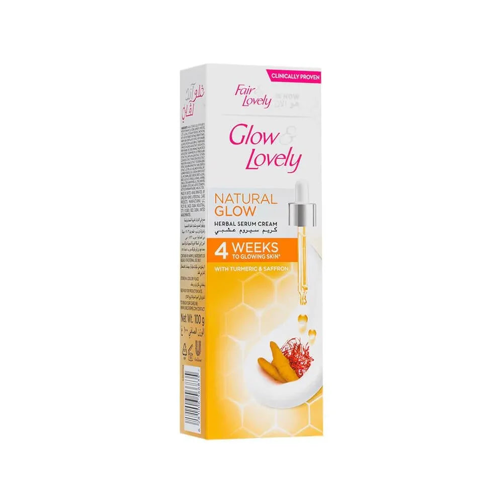 Glow & Lovely Natural Glow Herbal Serum Cream - 100g