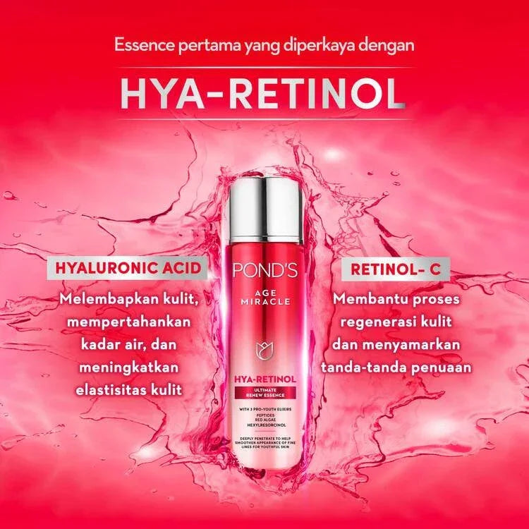 Ponds Age Miracle HYA-Retinol Ultimate Renew Essence - 110ml
