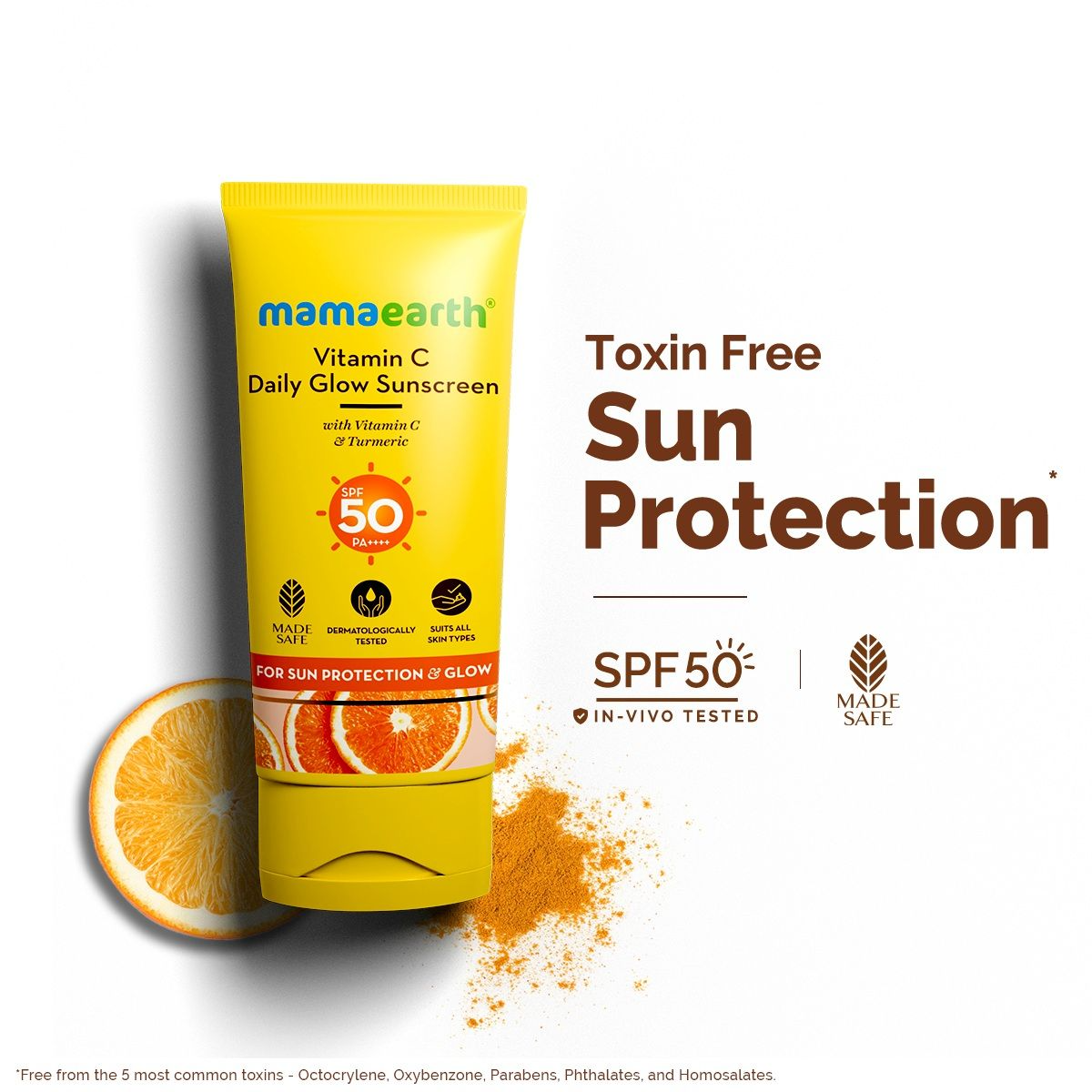 Mamaearth Vitamin C Daily Glow Sunscreen SPF 50 - 50g