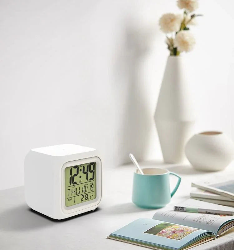 Glowing LED Color Changing Digital Alarm Clock