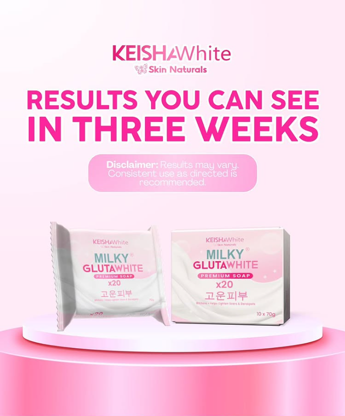 Keisha White Milky Gluta White Premium Soap X20-70g