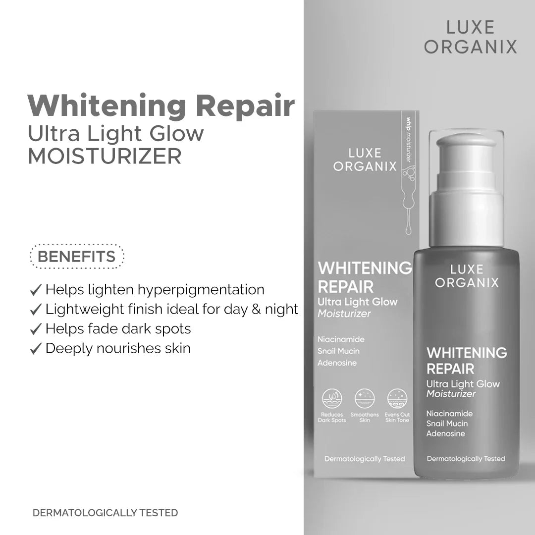 Luxe Organix Brightening Repair Ultra Light Glow Moisturizer - 80ml