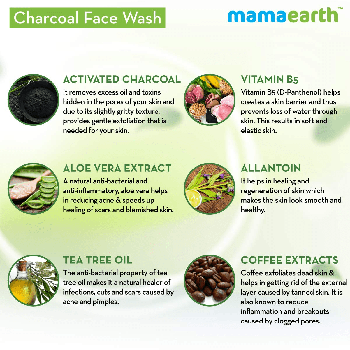 Mamaearth Charcoal Facewash For Oil Control - 100ml